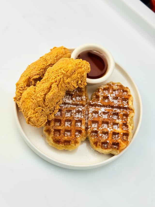 Chicken and Waffle.