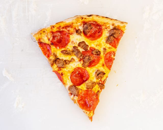 Sausage-Pepperoni Slice.
