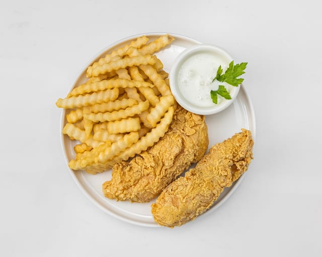 Chicken Tenders and Fries.
