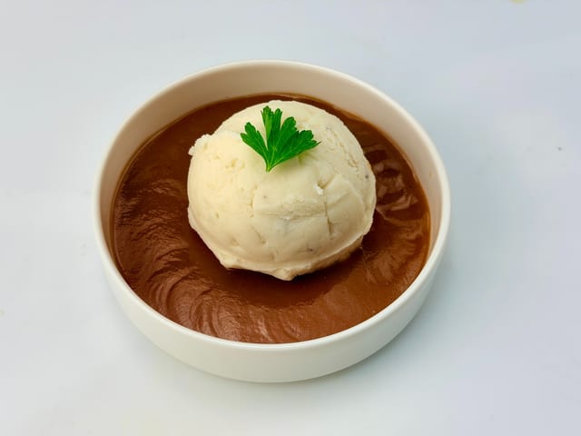 Mashed Potato with Gravy.