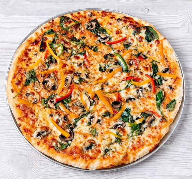 Veggie Supreme Whole Pizza.